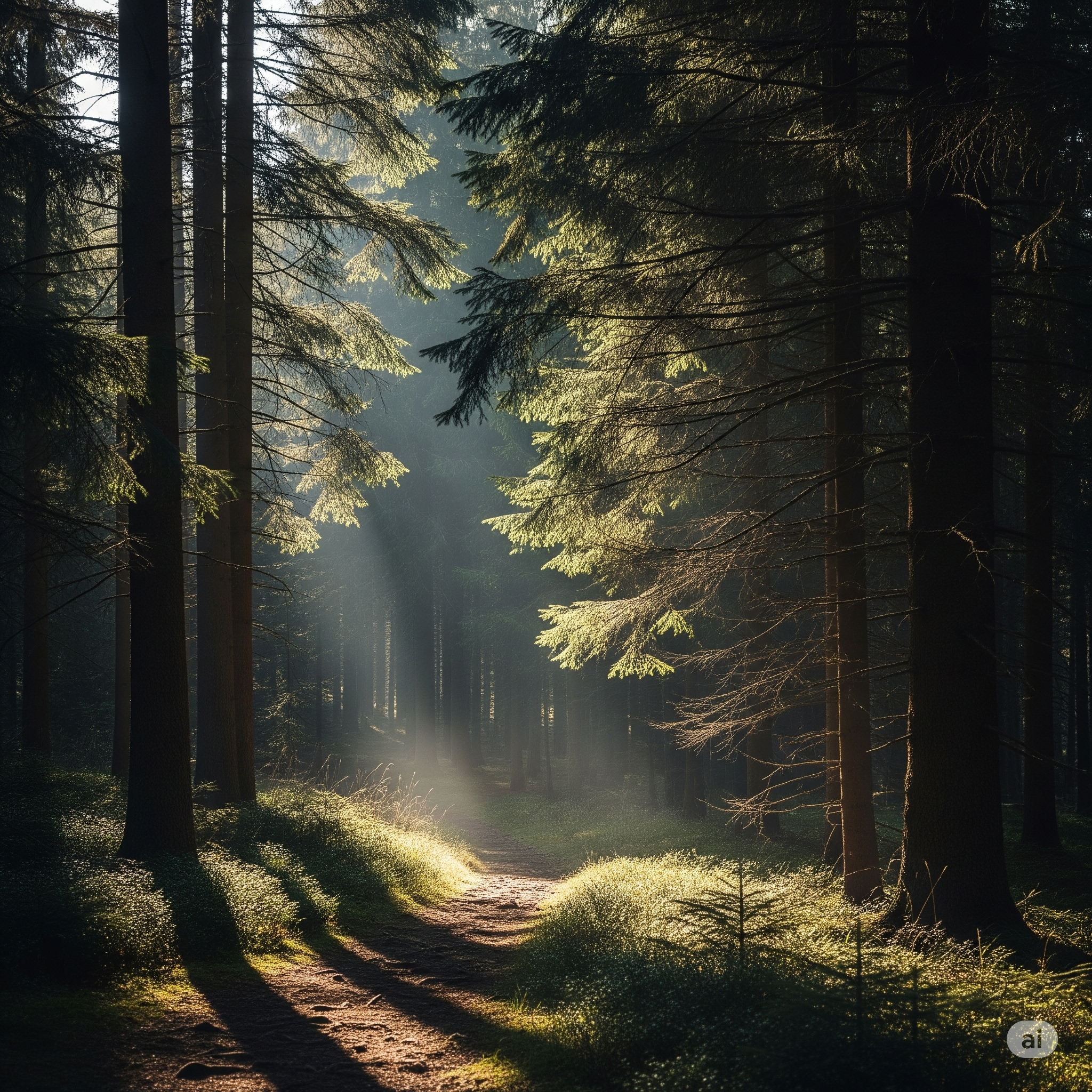 The Whispering Pines: A Moment of Stillness